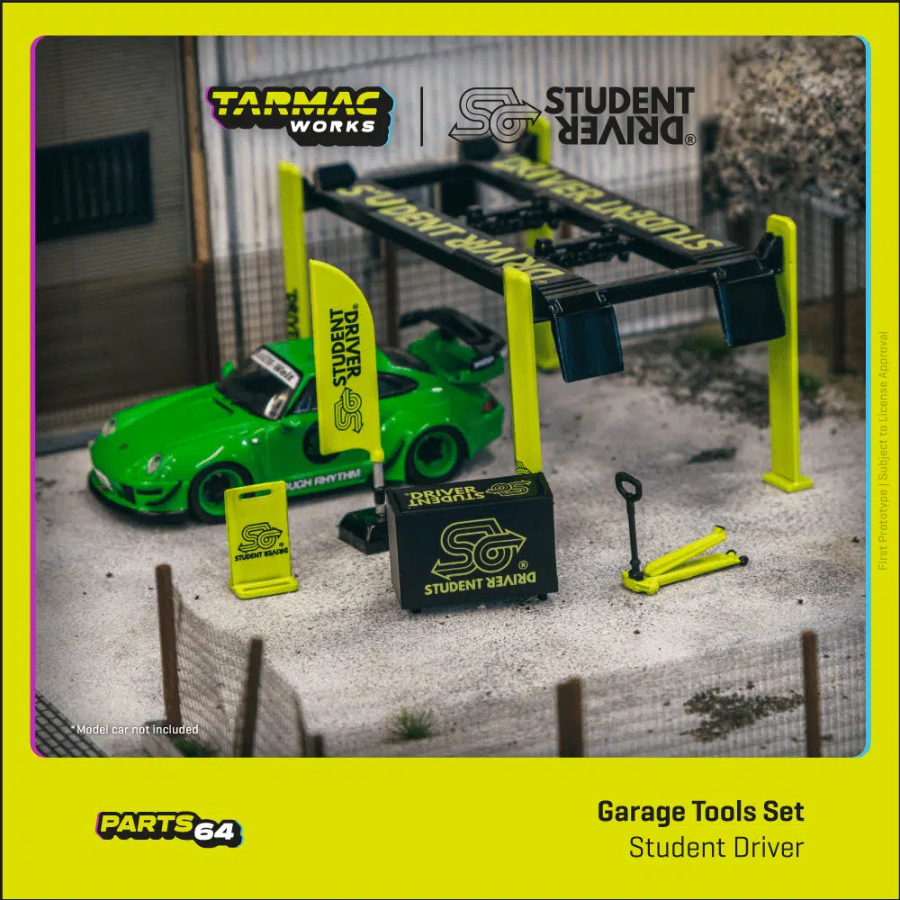 Tarmac Works - Garage tools set Student Driver - PARTS64 - Scala 1/64 T64A-001-SD