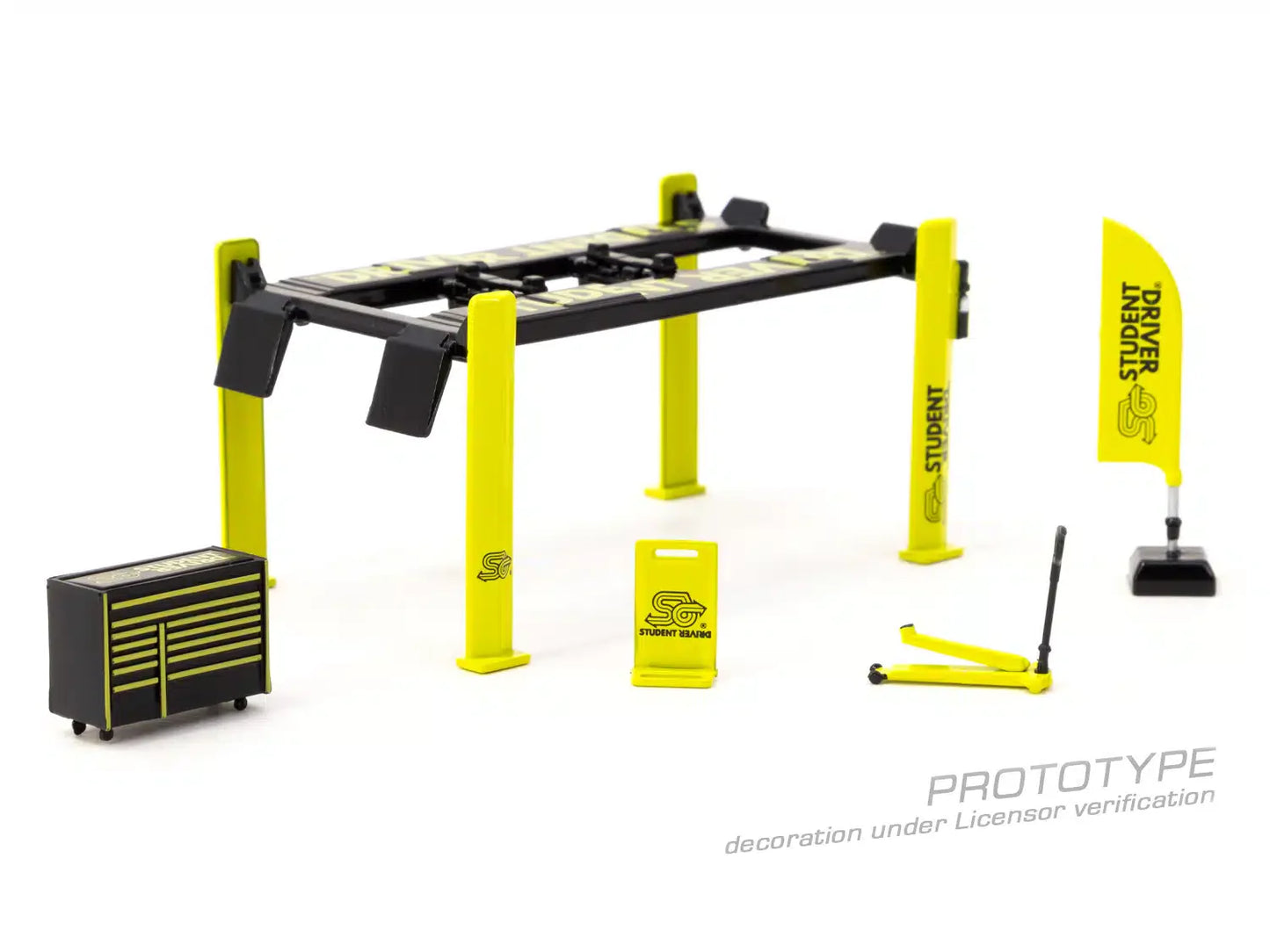 Tarmac Works - Garage tools set Student Driver - PARTS64 - Scala 1/64 T64A-001-SD