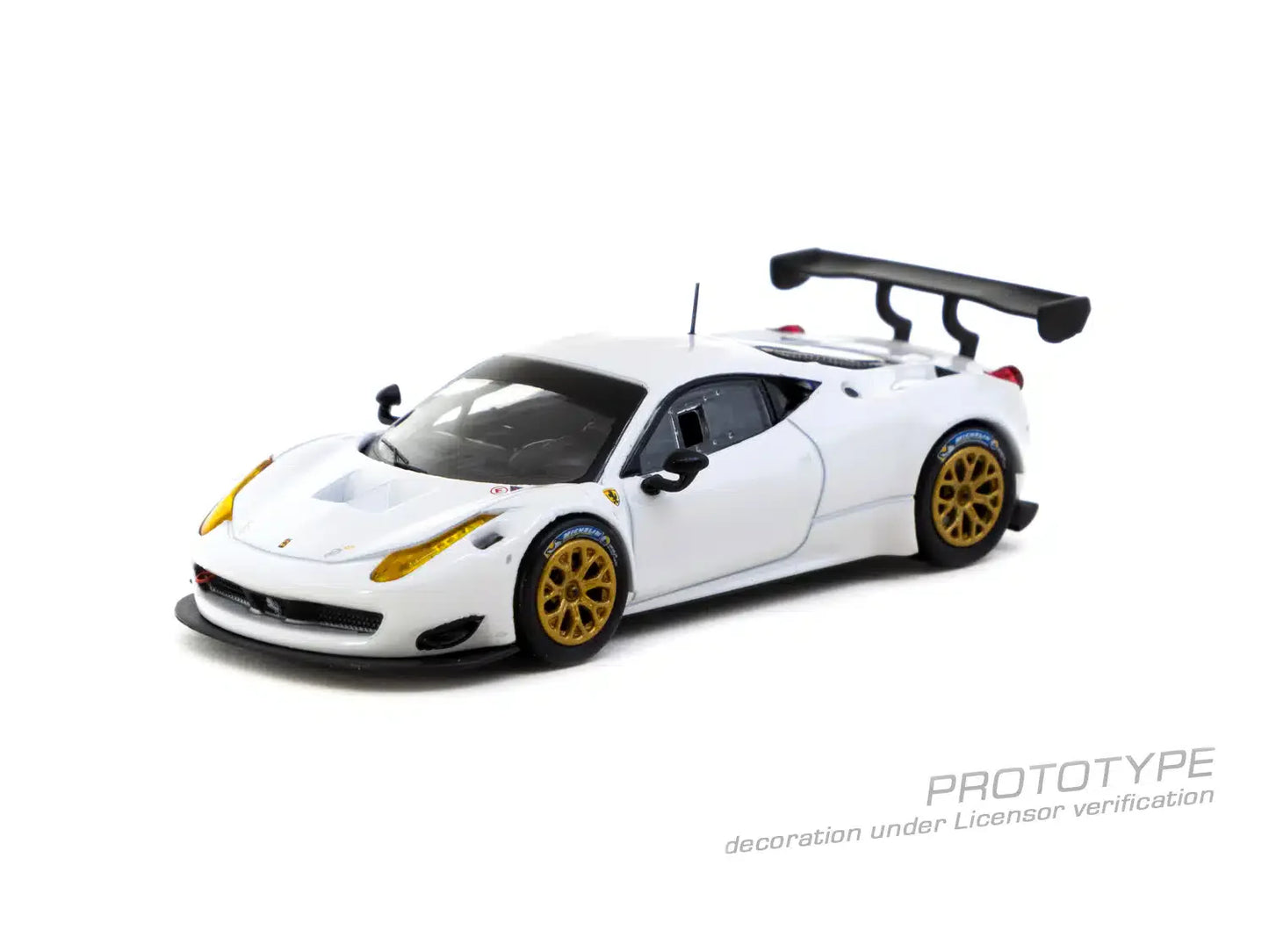 Tarmac Works - Ferrari 458 Italia GT3 White - ROAD64 - Scale 1/64 T64R-074-WH