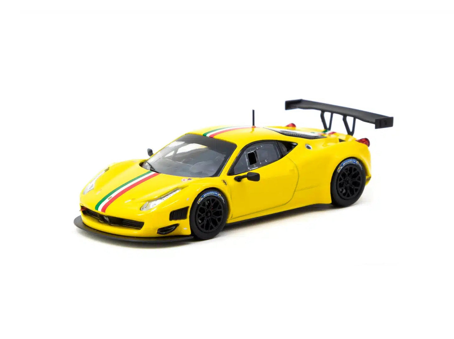 Tarmac Works - Ferrari 458 Italia GT3 Jaune - Works ROAD64 - Échelle 1/64 T64R-073-YL