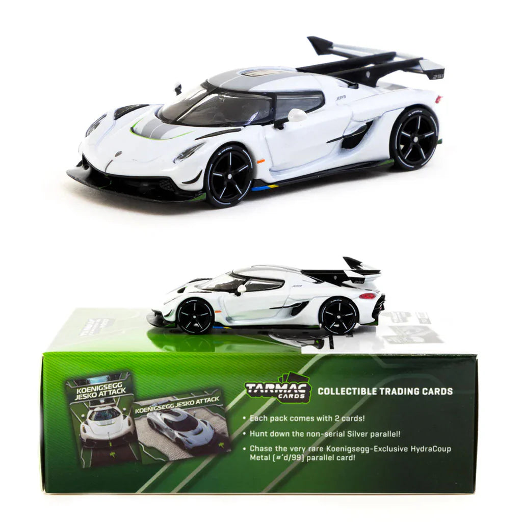 Tarmac Works - Koenigsegg Jesko Attack White - GLOBAL64 - Scale 1/64 T64G-TL052-WH