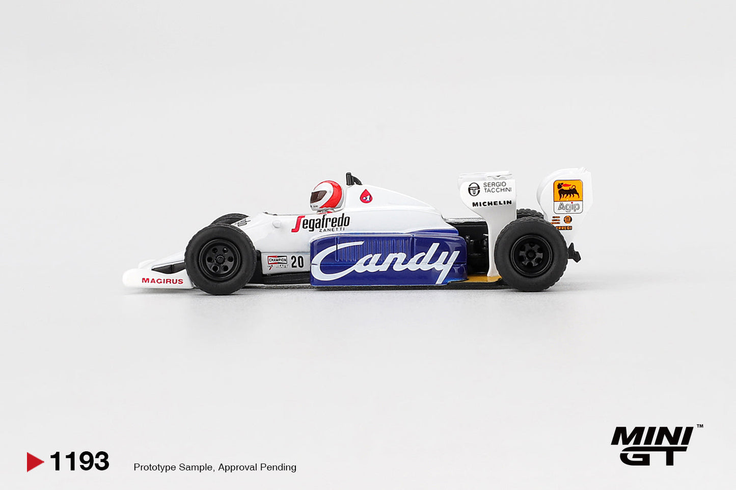 Mini GT - Toleman TG184 #20 Johnny Cecotto - Grand Prix de Monaco 1984 - Échelle 1/64 MGT01193-L
