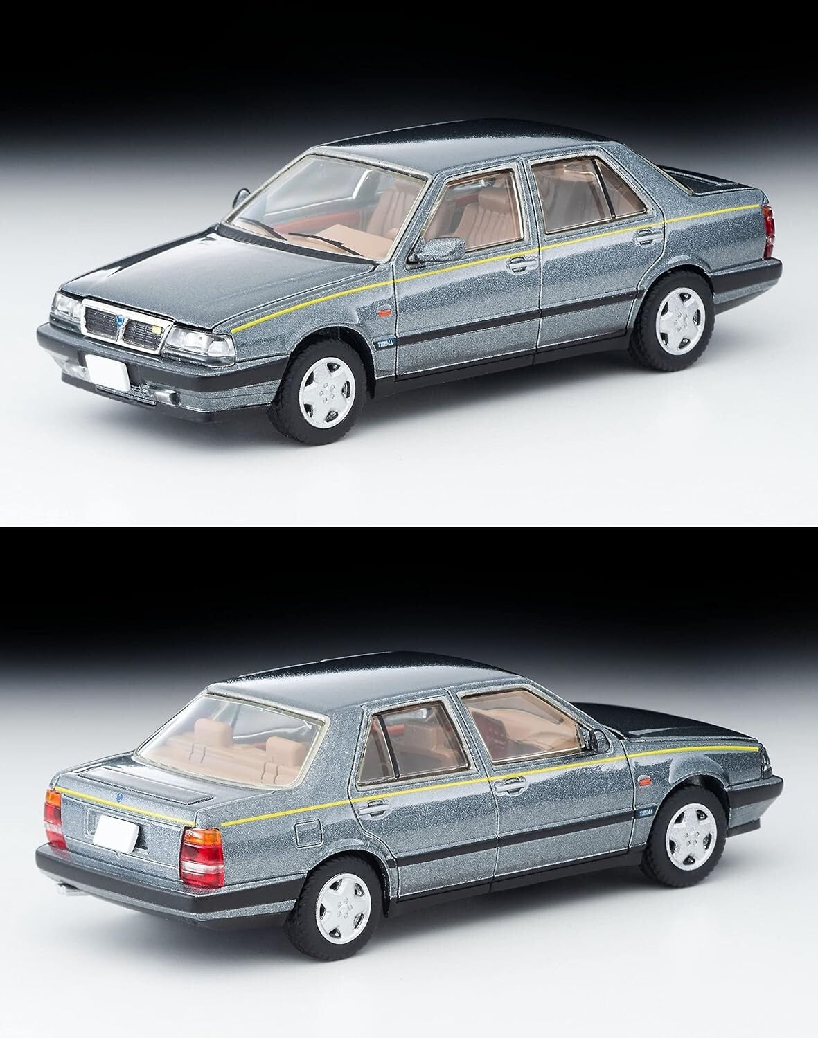 Tomytec Tomica Limited Vintage Neo - Lancia Thema 8.32 Phase II Grise - Échelle 1/64 LV-N275b