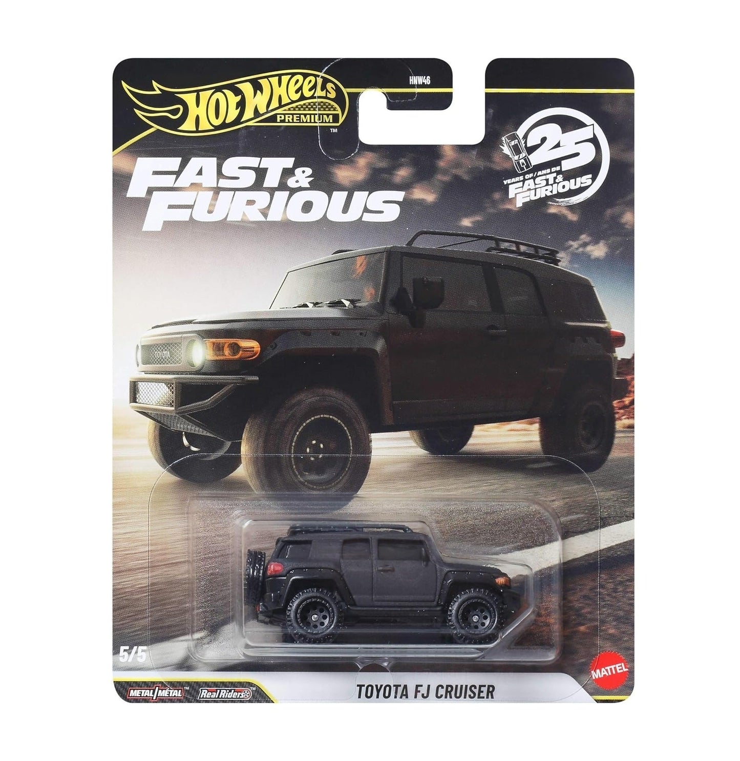 Hot Wheels Premium - Toyota FJ Cruiser Fast & Furious 25e anniveRSaire - Échelle 1/64