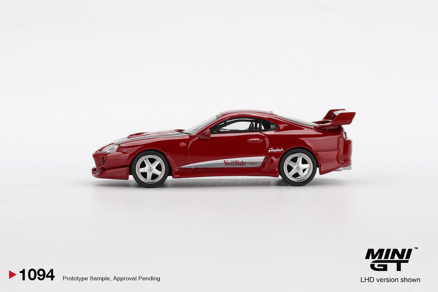 Mini GT - Toyota Supra MK4 ( A80 ) VeilSide Combat VI Red 1994 - Scale 1-64 MGT01094-L