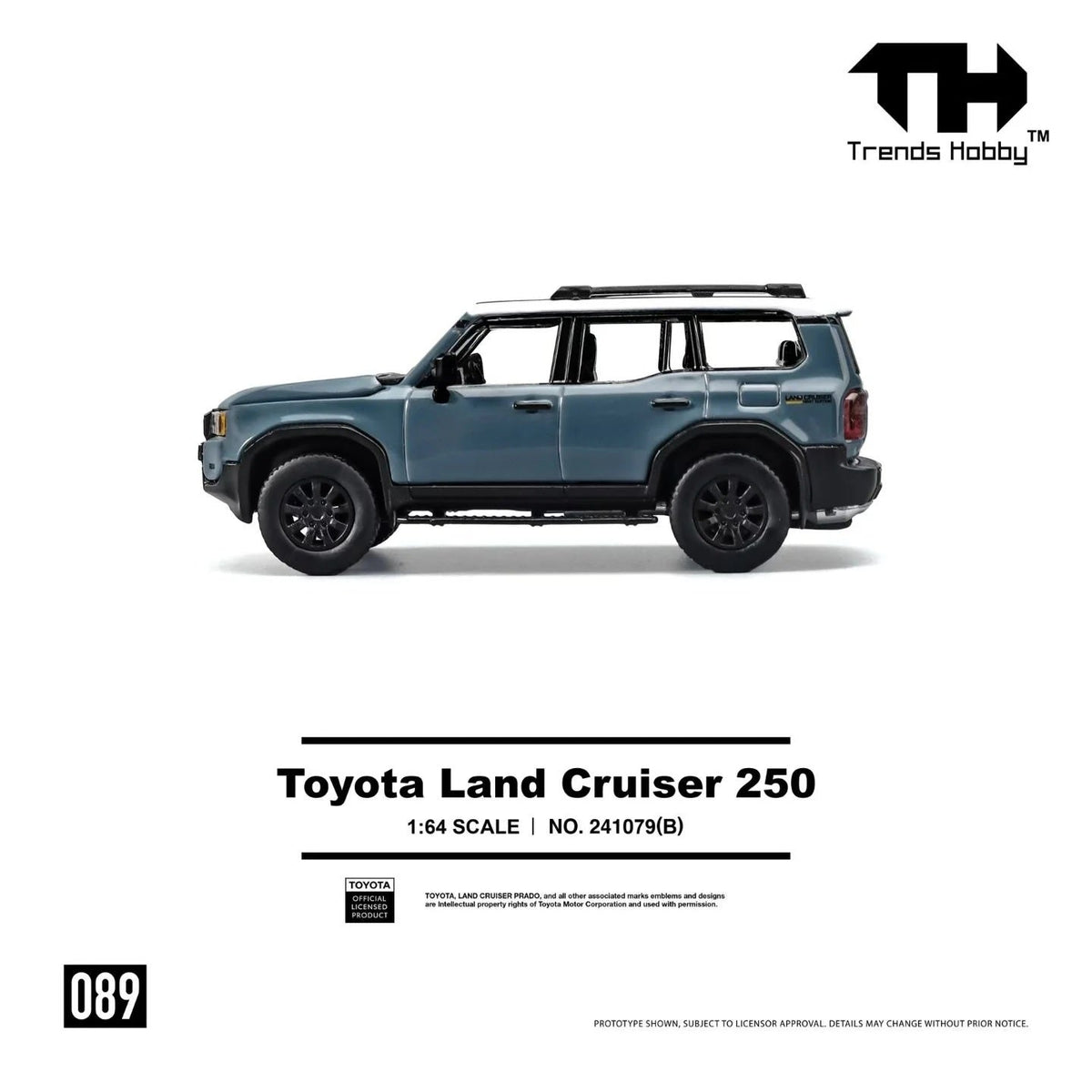 Trends Hobby - Toyota Land Cruiser 250 Bleu - Échelle 1/64 241079(B)