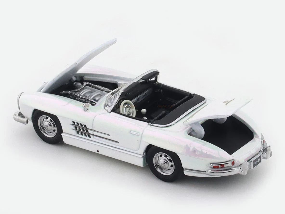 YS Models - Mercedes -Benz 300SL Roadster blanc nacré de 1957 - Échelle 1/64