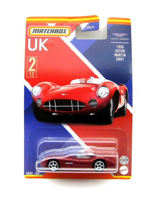 Matchbox - Aston Martin DBR1 1956 Rouge Série UK - Matchbox - Échelle 1/64 environ