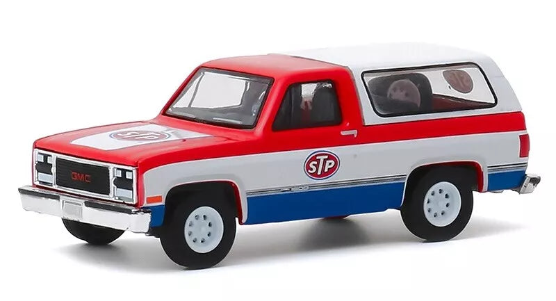 Greenlight - GMC Jimmy 1990 - STP - Col bleu - Échelle 1/64
