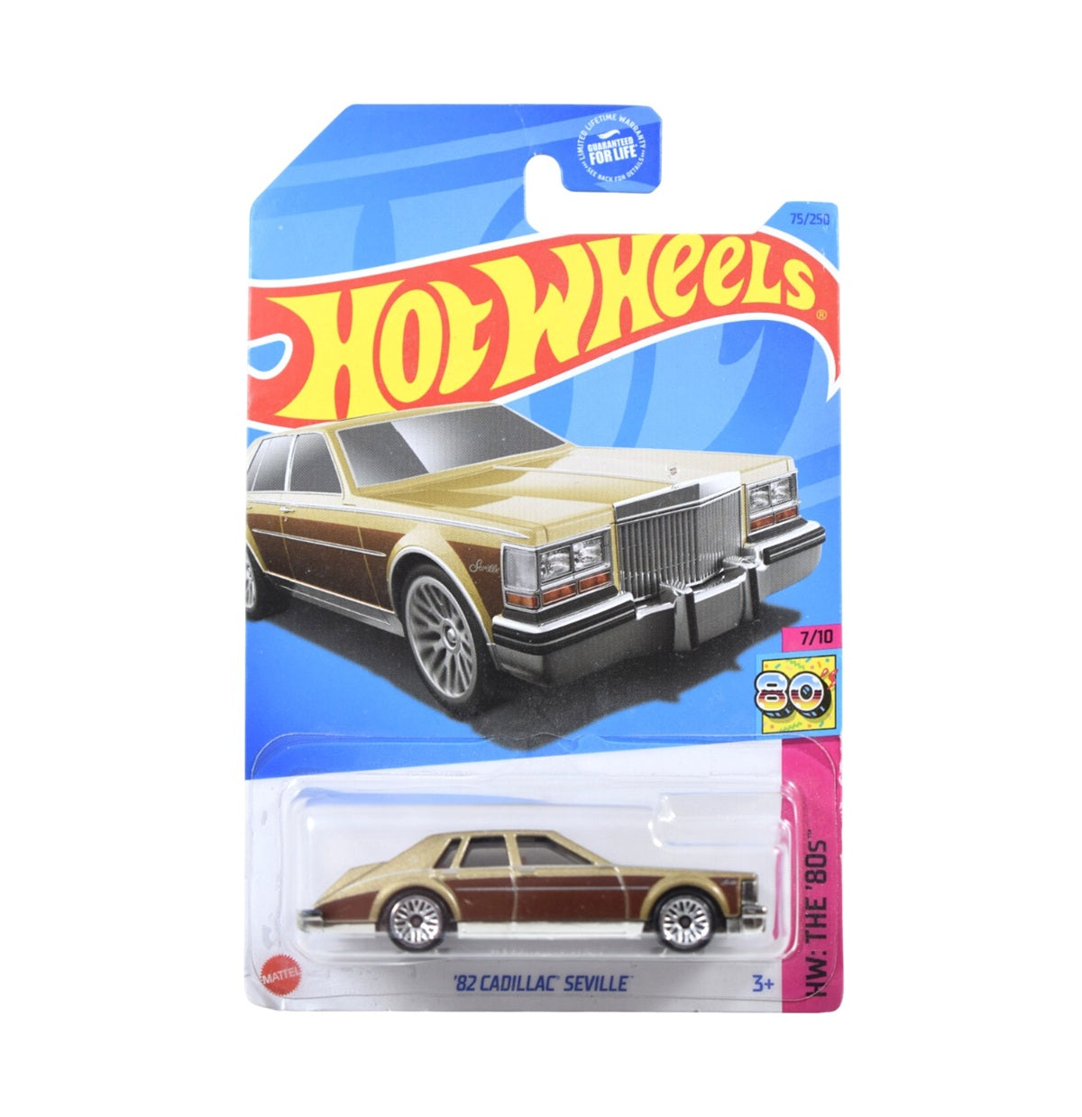 Hot Wheels - `82 Cadillac Seville Gold - HW The '80s 7/10 - Scala 1/64 Circa