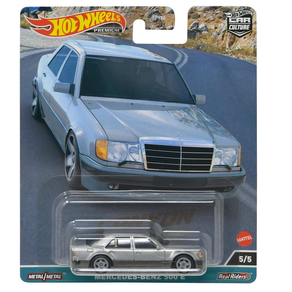 Hot Wheels Premium Mercedes-Benz 500E Silver - Série Car Culture - Échelle 1/64