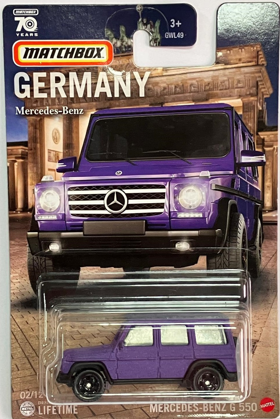 Matchbox - Mercedes-Benz G 550 Violet Allemagne - Matchbox - Échelle 1/64 environ