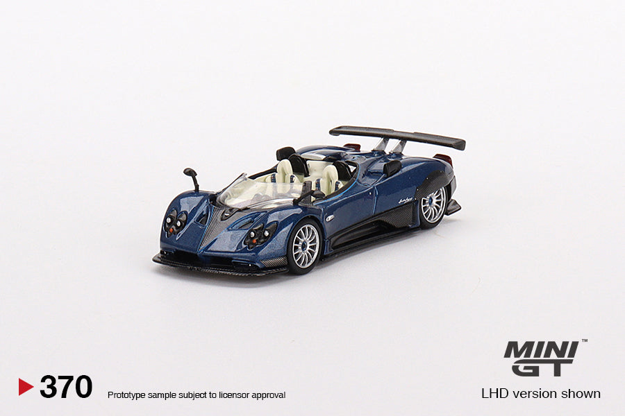 Mini GT - Pagani Zonda HP Barchetta Blue Tricolore - 1/64 Scale MGT00370-MJ MiJo Exclusives