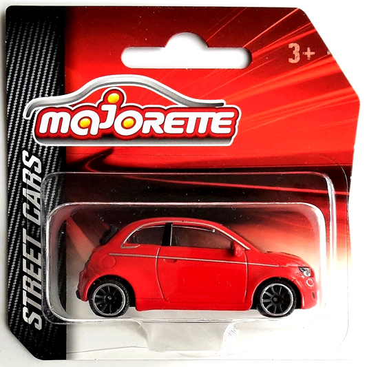 Majorette - Fiat 500 Cabrio Rouge - Échelle 1/64 Environ
