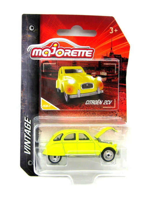 Majorette - Citroën 2CV Série Jaune Vintage - Échelle 1/64 environ