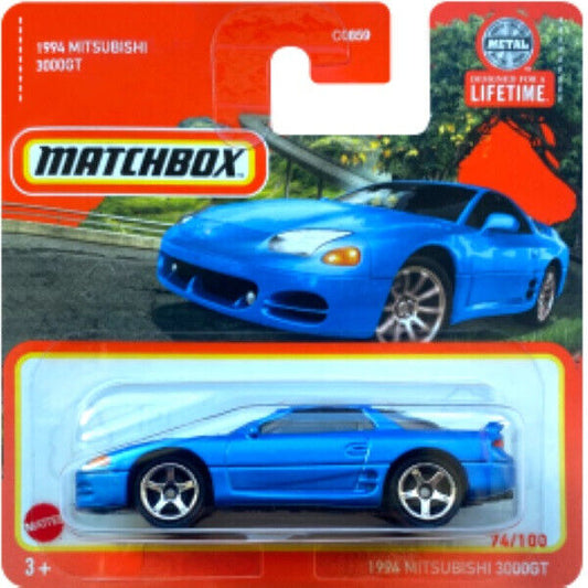 Matchbox - Mitsubishi 3000GT Bleu #74 - Matchbox - Échelle 1/64 environ