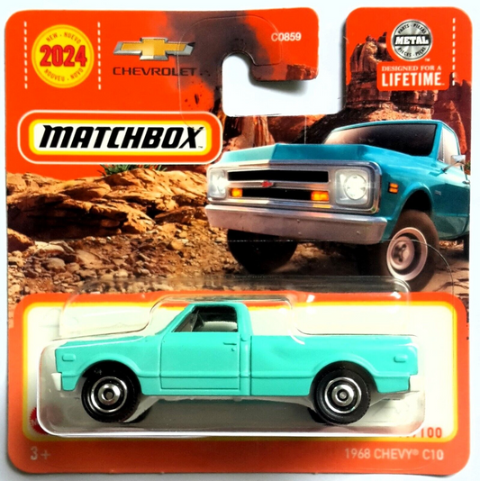 Matchbox - Chevrolet Chevy C10 1968 #19 - Matchbox - Échelle 1/64 environ