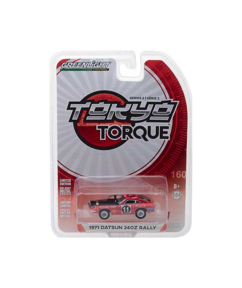Greenlight - Datsun 240Z Rally Red Tokyo Torque Series 2 de 1971 - Échelle 1/64