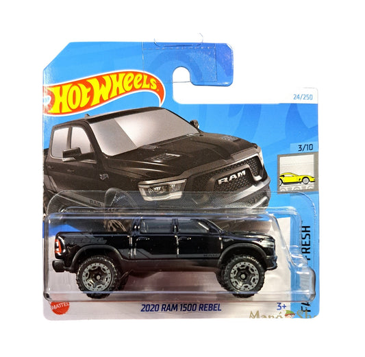 Hot Wheels - RAM 1500 Rebel Black 2020 - HW Factory Fresh 3/10 - Échelle 1/64 environ