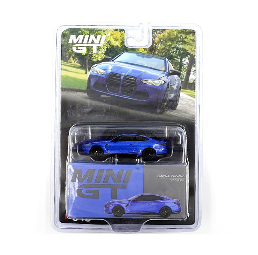 Mini GT - BMW M4 Competition (G82) Portimao Blue - Scale 1/64 MGT00845-BL LHD Blister Packaging