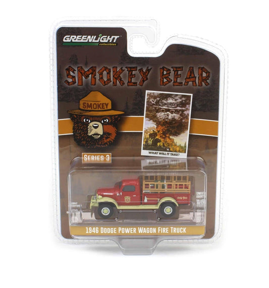 Greenlight Collectibles - 1946 Dodge Power Wagon Fire Truck Smokey Bear Series 3 - Scala 1/64