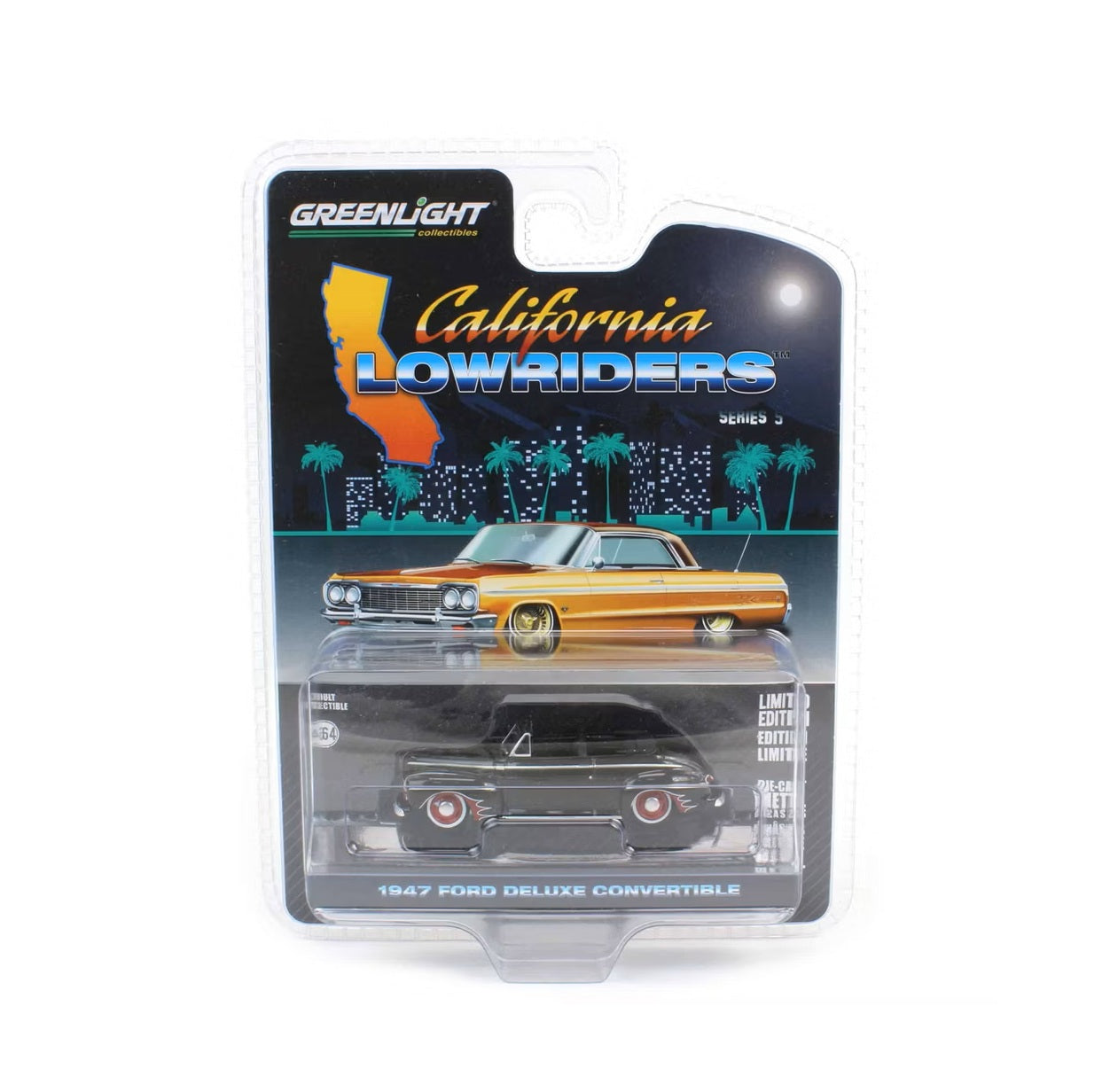 Greenlight Collectibles - 1947 Ford Deluxe Convertible - California Lowriders Series - Scale 1/64