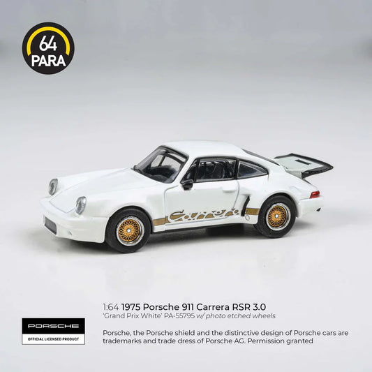 Para64 - Porsche 911 Carrera RSR 3.0 Grand Prix White LHD - Scale 1/64