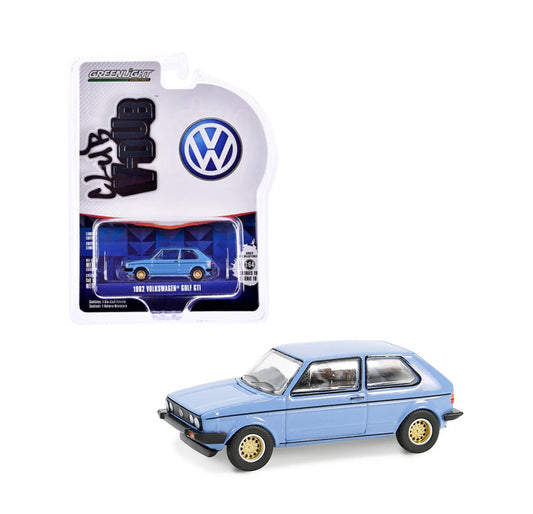 Greenlight Collectibles - 1982 Volkswagen Golf Gti Light Blue Club V Dub - Scale 1/64