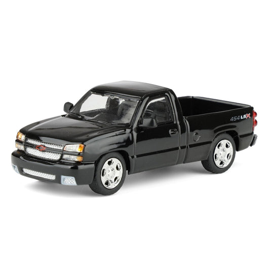 Para64 - Chevrolet Silverado 454 LSX 2006, cabine simple, noir onyx - Échelle 1/64 PB-55381