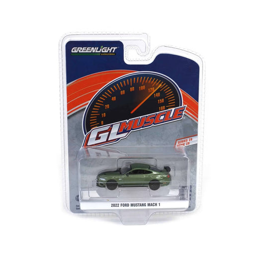 Greenlight Collectibles - 2022 Ford Mustang Mach 1 Eruption Green - GL Muscle Series - Scale 1/64