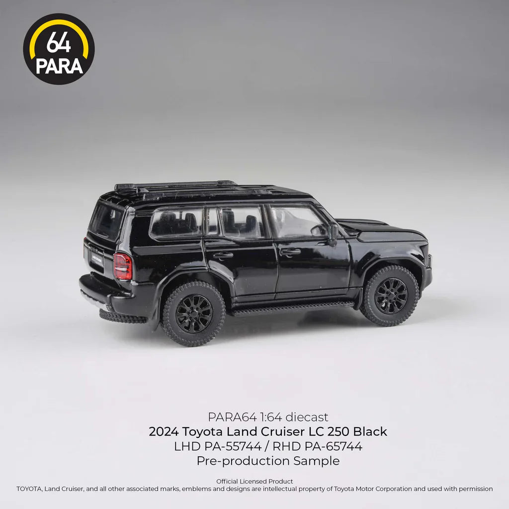 Para64 - 2024 Toyota Land Cruiser 250 Prado Black LHD - Scale 1/64
