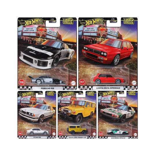 Boulevard 2025 Assortment Set of 5 Cars GJT68-978A - Hot Wheels Premium - Scale 1/64