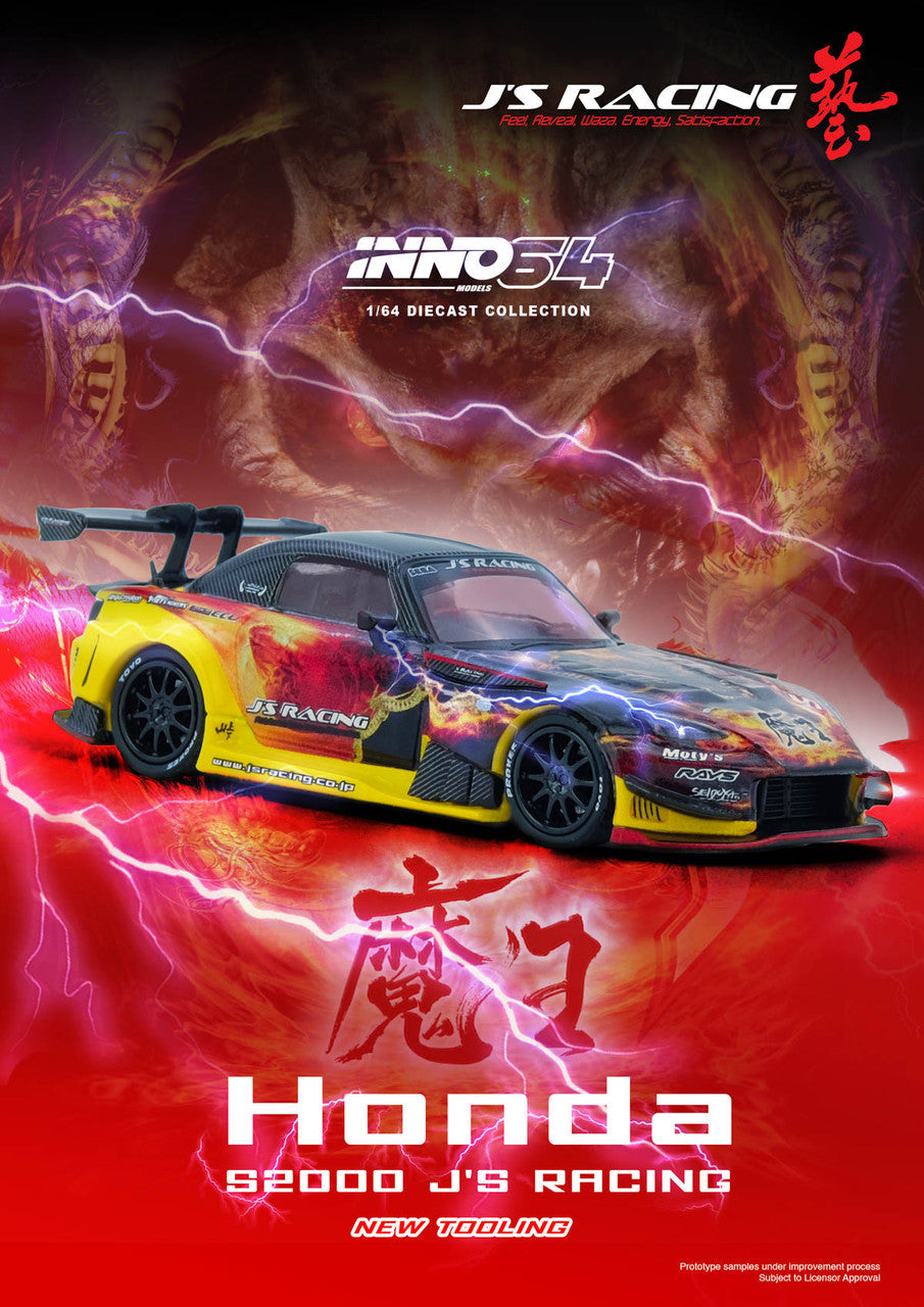 INNO64 - Honda S2000 J's Racing (AP1) Maou - Scale 1/64 - IN64-S200JS-MAOU
