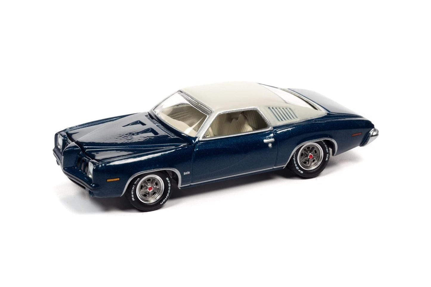 Johnny Lightning - 1973 Pontiac Grand Am Admirality Blue Poly "Classic Gold Collection" - Scale 1/64