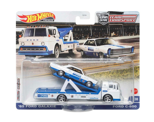Hot Wheels Premium - '65 Ford Galaxie and Ford C-800 - Series Car Culture Team Transport - Scala 1/64