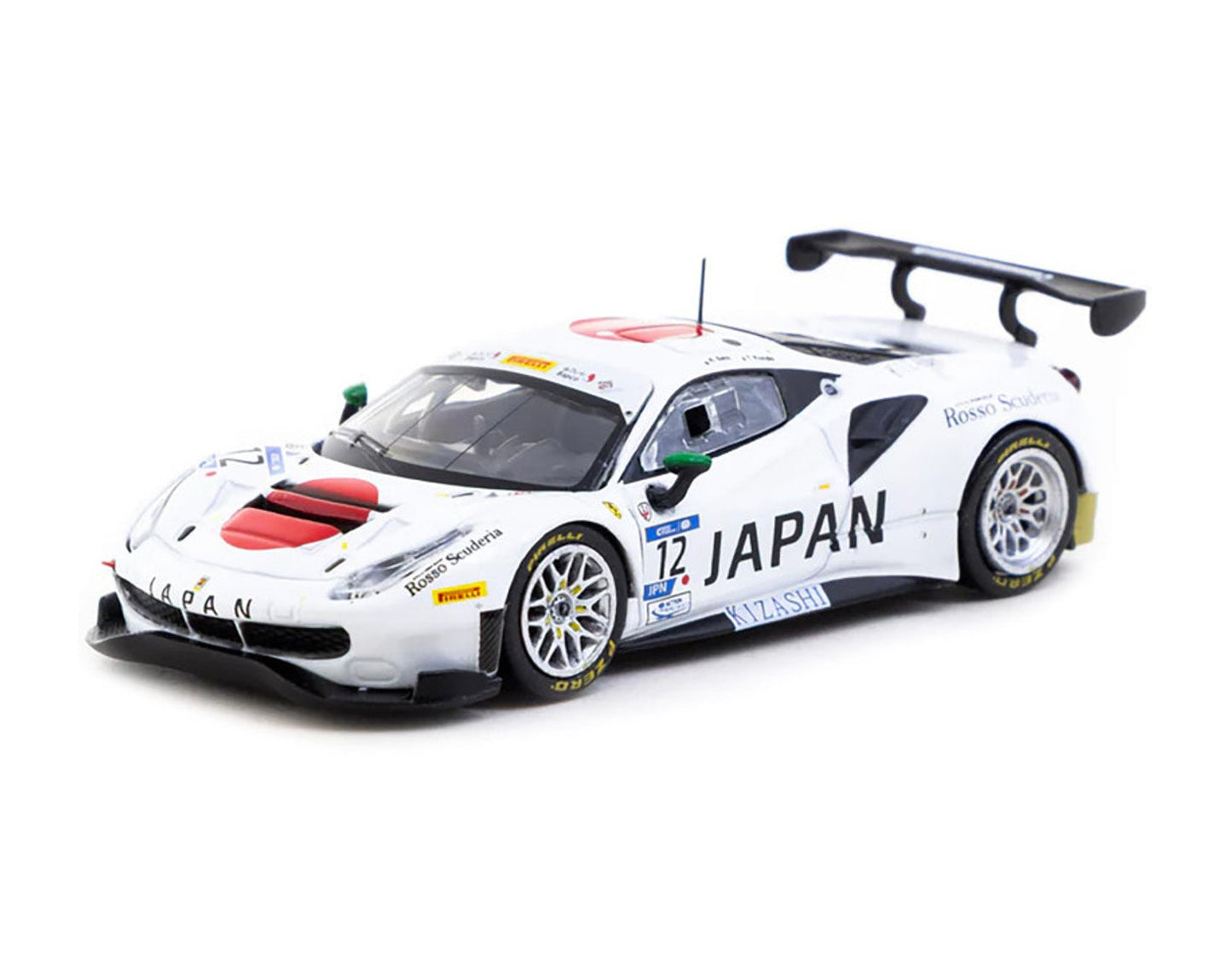 Tarmac Works - Ferrari 488 GT3 FIA GT Nations Cup 2018 T.Kondo / K.Seto Japan Limited Edition - HOBBY64 - Scala 1/64 T64-072-18GTN12
