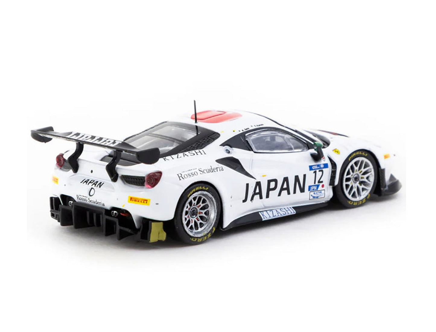 Tarmac Works - Ferrari 488 GT3 FIA GT Nations Cup 2018 T.Kondo / K.Seto Japan Limited Edition - HOBBY64 - Scala 1/64 T64-072-18GTN12