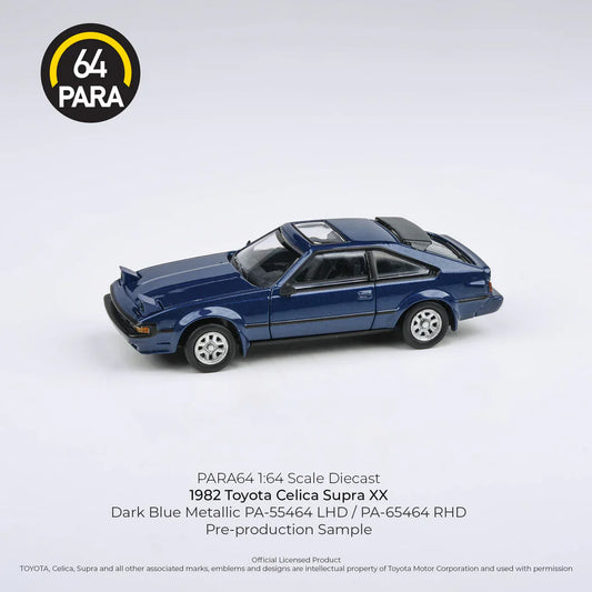 Para64 - 1984 Toyota Celica Supra Dark Blue (Lights Up) LHD - Scale 1/64