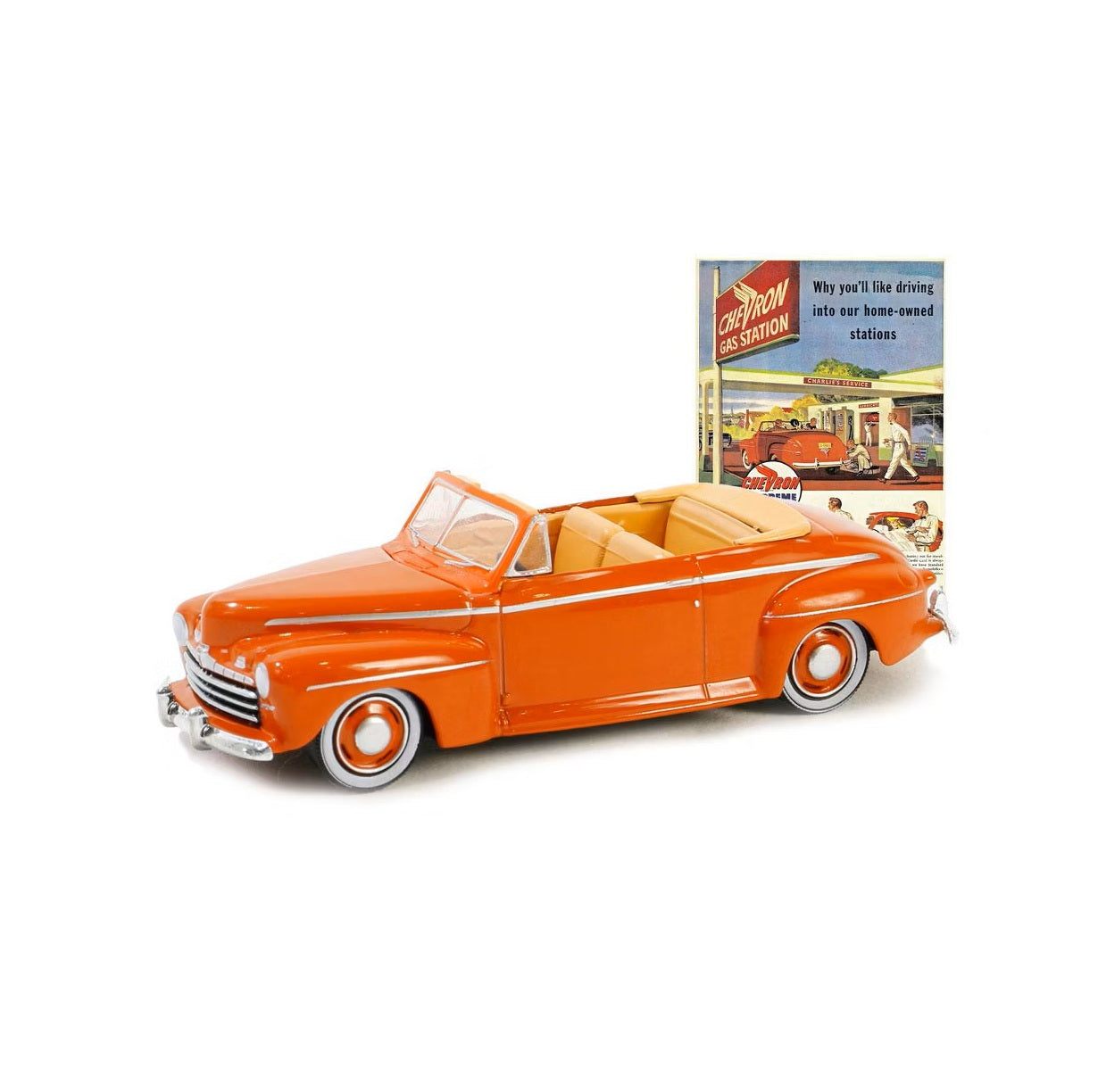 Greenlight Collectibles - 1946 Super De Luxe Convertible Vintage AD Cars - Scale 1/64