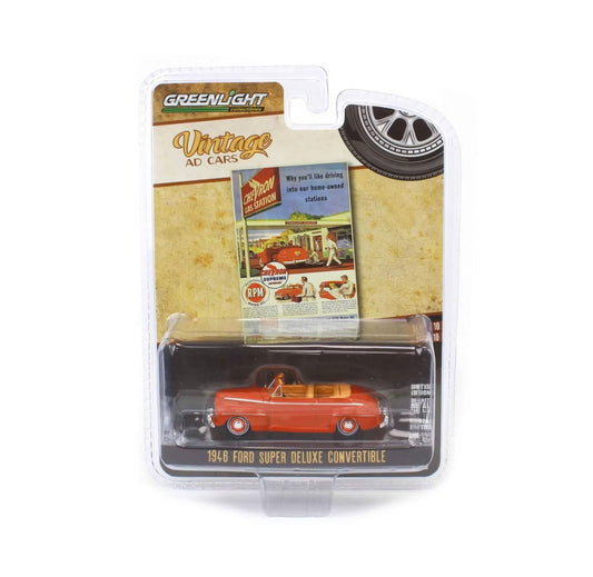 Greenlight Collectibles - 1946 Super De Luxe Convertible Vintage AD Cars - Scale 1/64