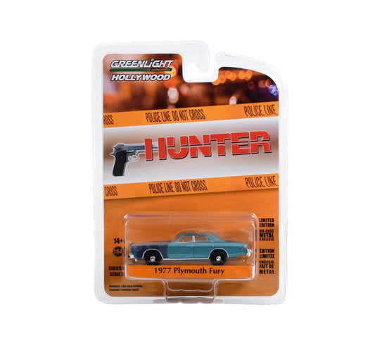 Greenlight Collectibles - 1977 Plymouth Fury Sergeant Rick Hunter "Hunter" (1984-1991) - Hollywood Series - Scale 1/64