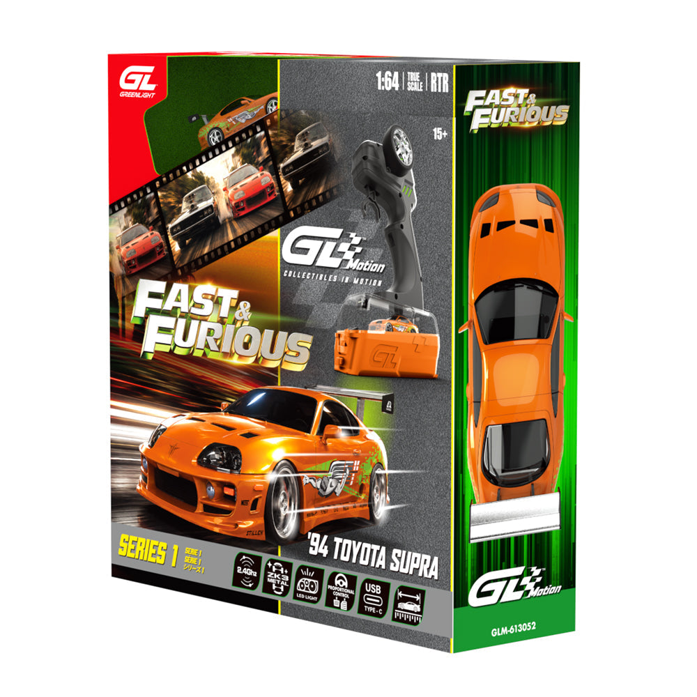 [PRE-ORDER] Greenlight - 1994 Toyota Supra MK4 BRIAN Fast & Furious Combo Set radio-controlled  - Scala 1/64