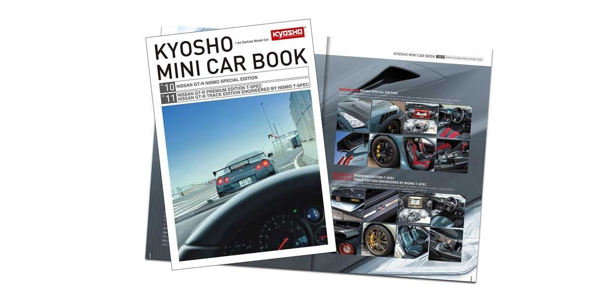 Kyosho - Nissan GT-R Premium Edition T-Spec Millennium Jade - Mini Car & Book - Scala 1/64