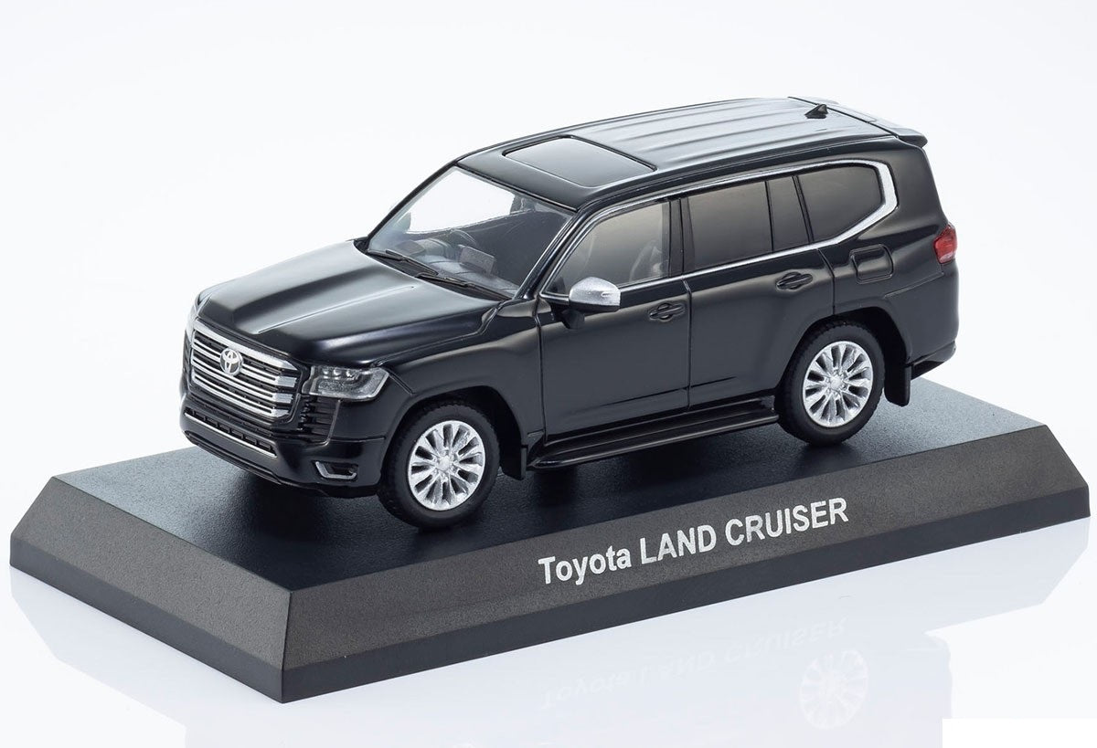 Kyosho - Toyota Land Cruiser 300 Black - Mini Car &amp; Book - Scale 1/64