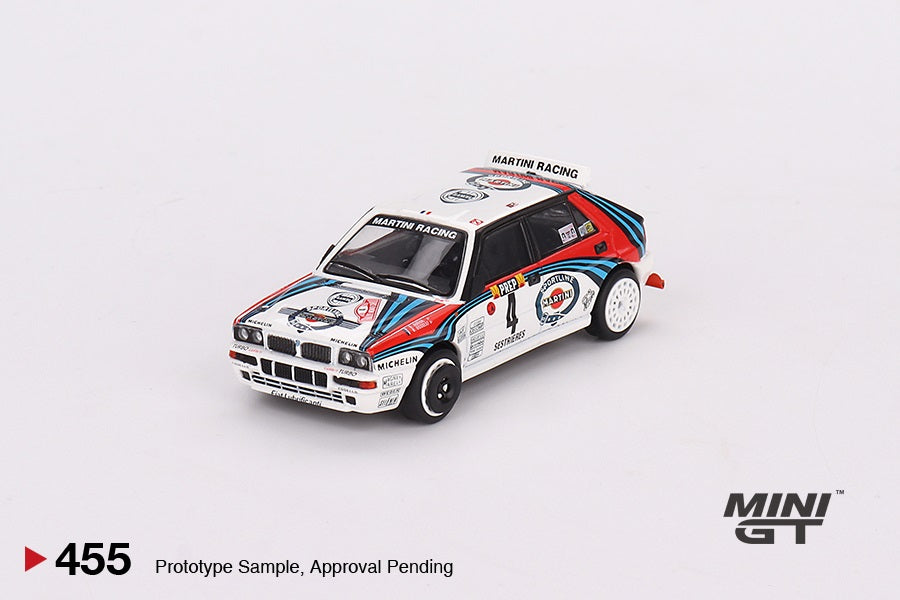 Mini GT - 4 Cars Set Lancia Delta HF Integrale Evoluzione 1992 Rally MonteCarlo Martini Racing - Scala 1/64 MGTS0002