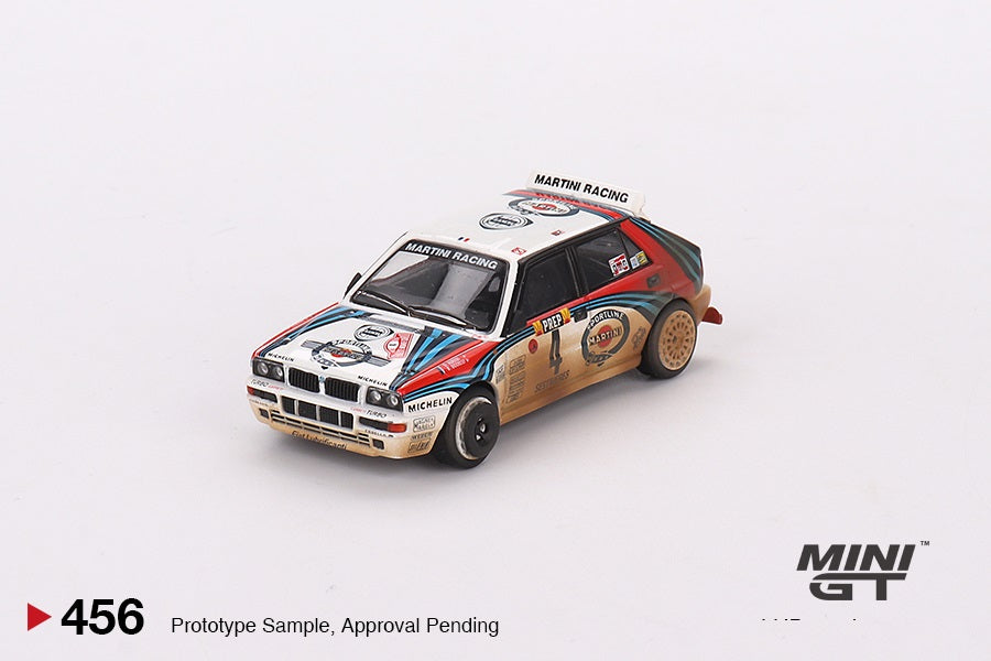 Mini GT - 4 Cars Set Lancia Delta HF Integrale Evoluzione 1992 Rally MonteCarlo Martini Racing - Scala 1/64 MGTS0002