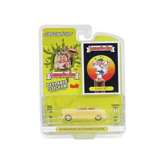 Greenlight Collectibles 1947 Ford Super De Luxe Karate Kit - Garbage Pail Kids - 1/64 Scale