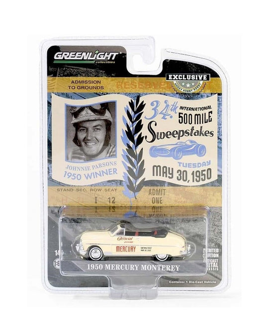 Greenlight - 1950 Mercury Monterey Convertible Official Pace Car Hobby Exclusive - Scale 1/64
