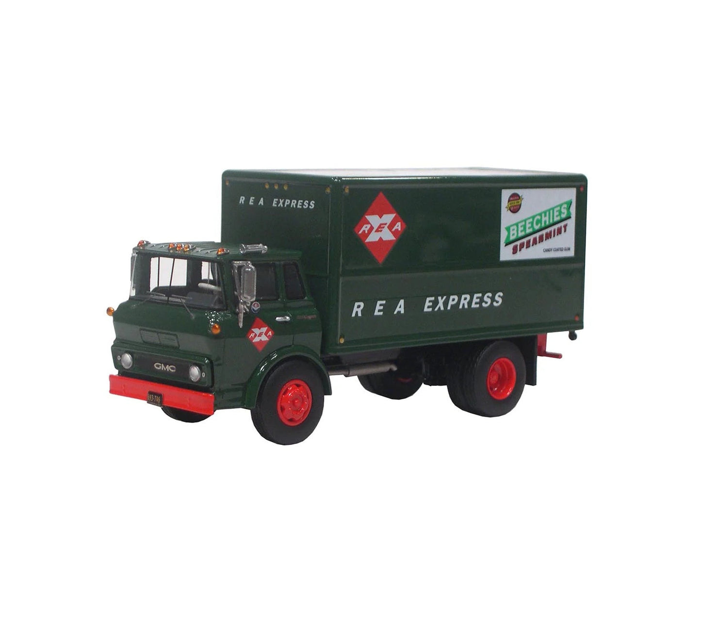 Neo Scale Models - 1960 GMC 6500 Steel Tilt Cab COE Box Truck "REA Express" - 1/64 Scale NEO64087