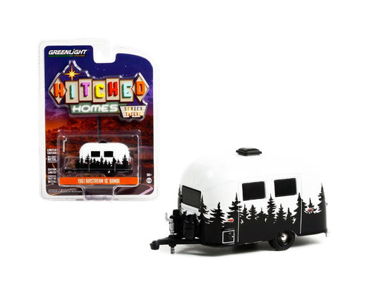 Greenlight Collectibles - 1961 Airstream 16' Bambi Travel Trailer Hitched Homes Series - Scala 1/64